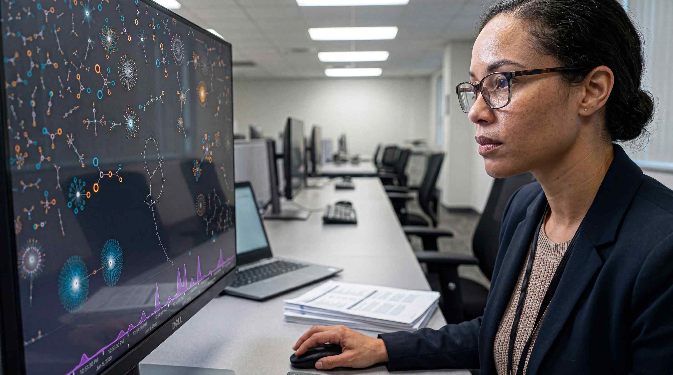 An investigator looking at patterns in prediction market betting.